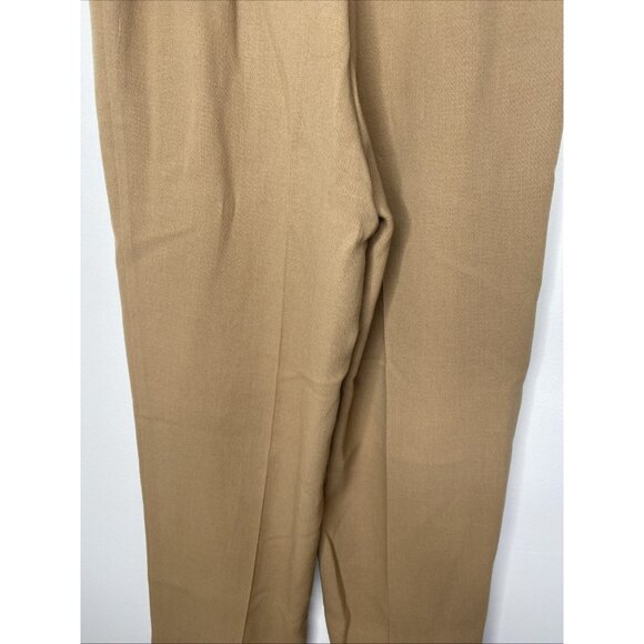 Peter Nygard Wool Tan Womens Dress Pant Camel Sz 6 VIntage NOS Made in Canada - Picture 7 of 10